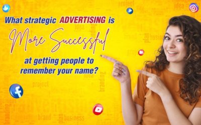 What strategic advertising is more successful at getting people to remember your name?